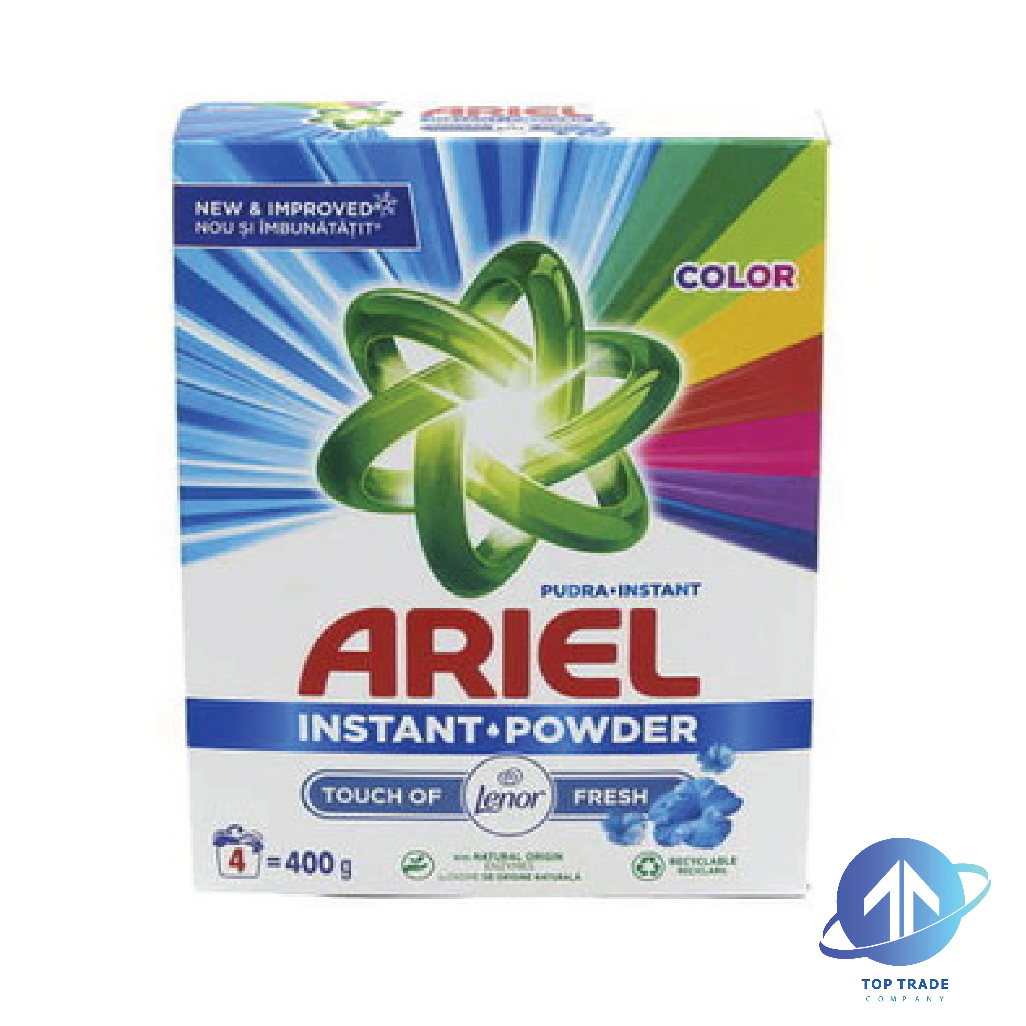 Ariel washing powder touch of lenor 400g/4sc